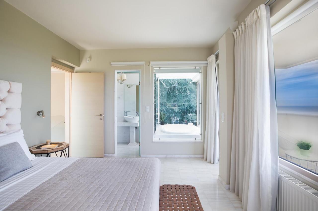 Lux Villa Mia With Heated Pool, 2Km To Beach & Childrens Area! Mikro Metochi 外观 照片