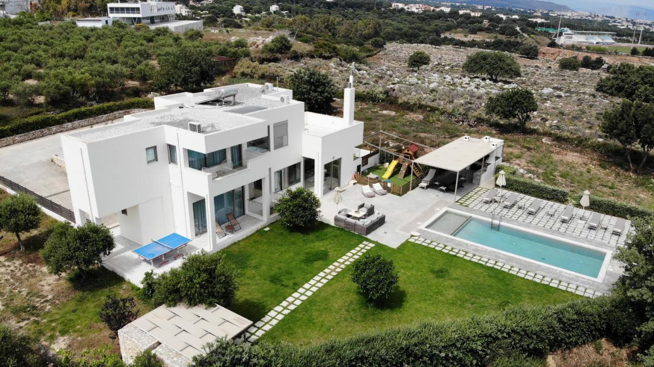 Lux Villa Mia With Heated Pool, 2Km To Beach & Childrens Area! Mikro Metochi 外观 照片