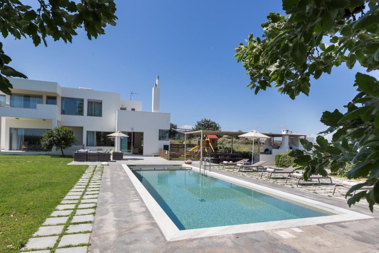 Lux Villa Mia With Heated Pool, 2Km To Beach & Childrens Area! Mikro Metochi 外观 照片