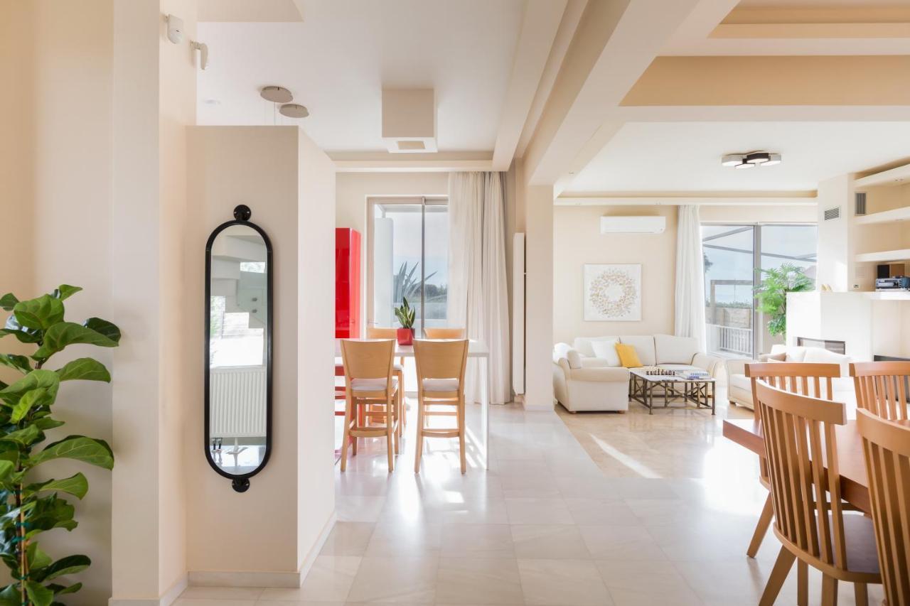 Lux Villa Mia With Heated Pool, 2Km To Beach & Childrens Area! Mikro Metochi 外观 照片