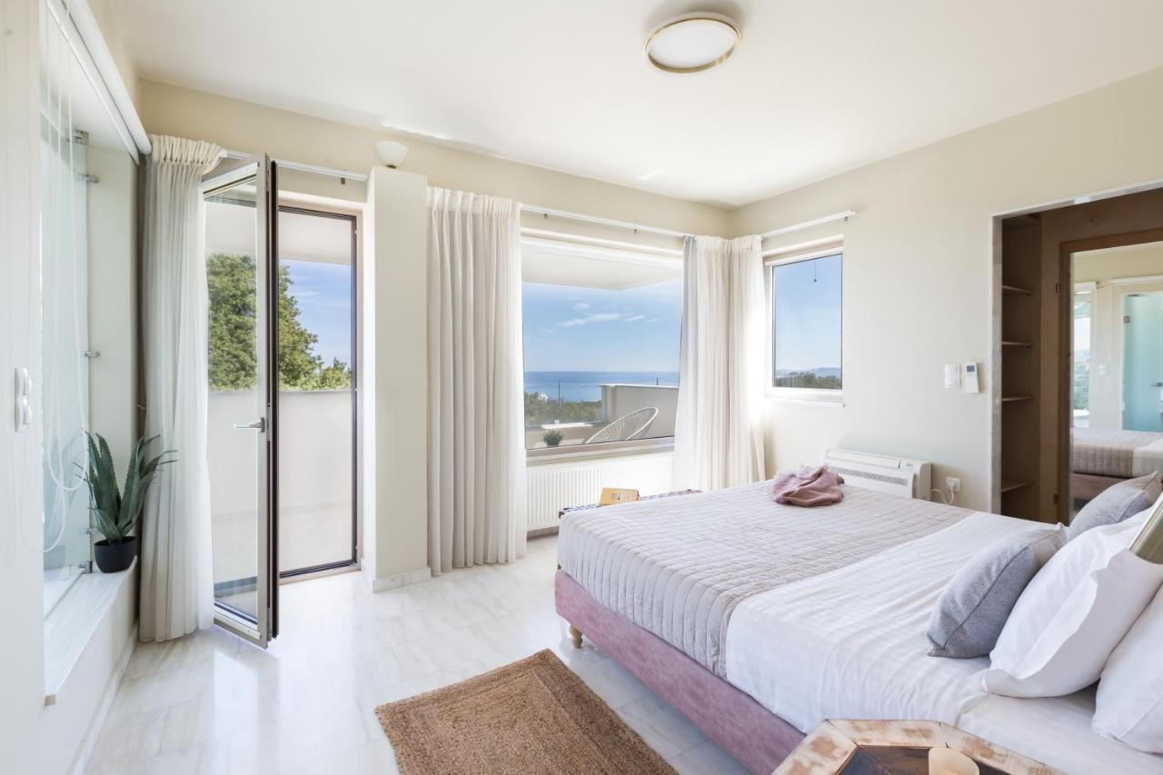 Lux Villa Mia With Heated Pool, 2Km To Beach & Childrens Area! Mikro Metochi 外观 照片
