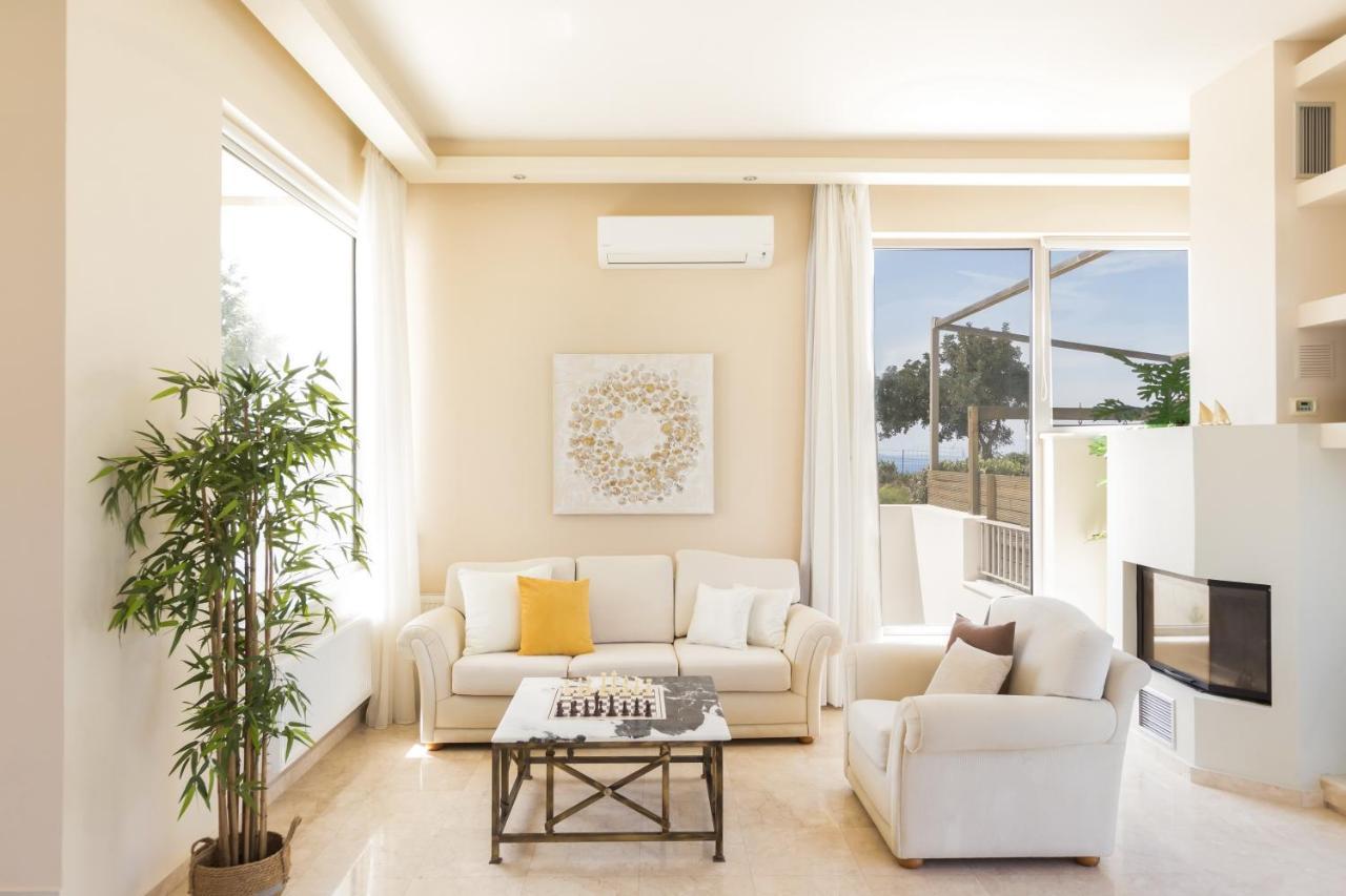 Lux Villa Mia With Heated Pool, 2Km To Beach & Childrens Area! Mikro Metochi 外观 照片