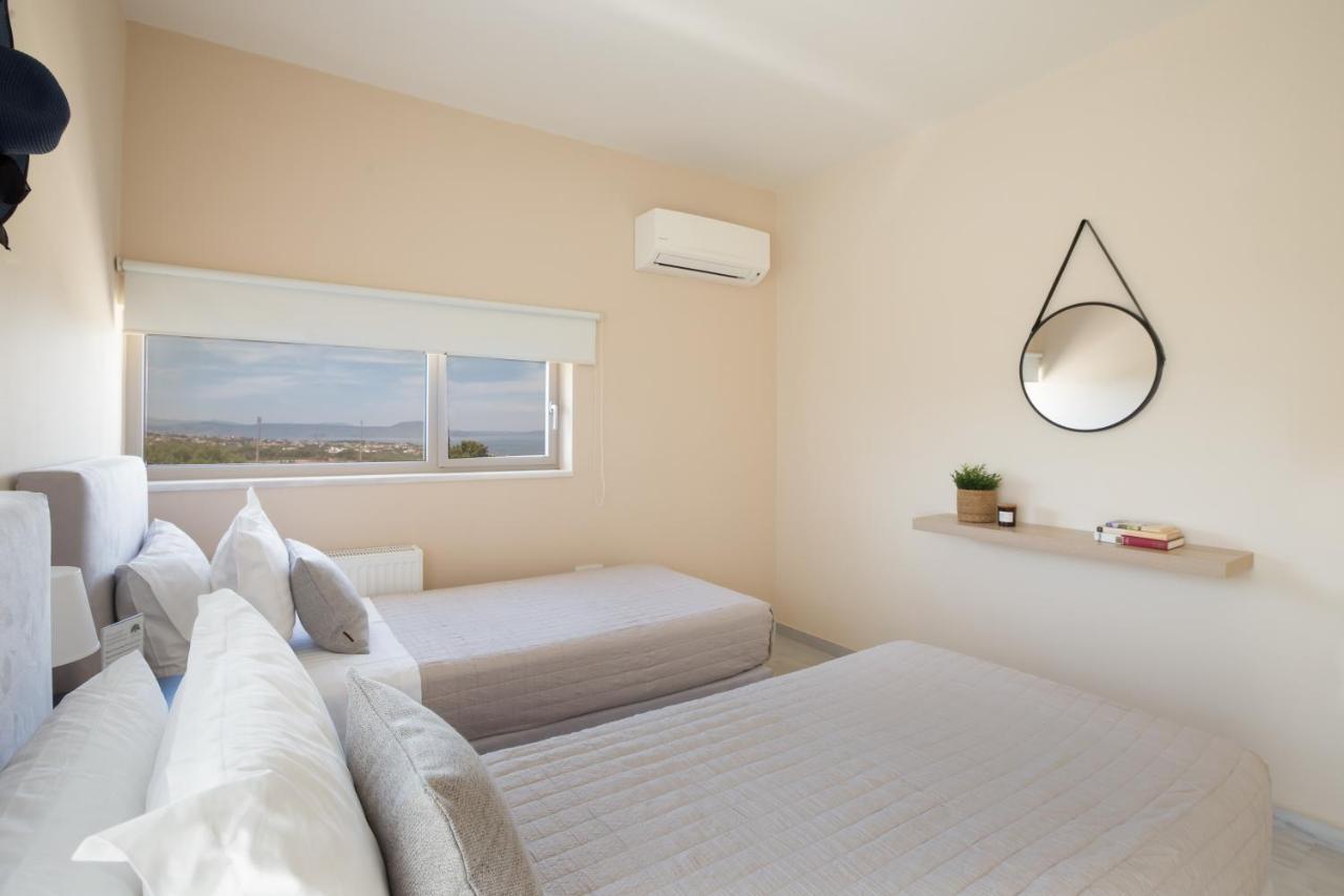 Lux Villa Mia With Heated Pool, 2Km To Beach & Childrens Area! Mikro Metochi 外观 照片
